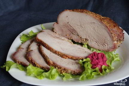 Буженина в пиве в духовке