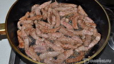 быстрая жареная говядина с соусом