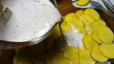 фарш, картошка и сыр в духовке