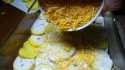 фарш, картошка и сыр в духовке