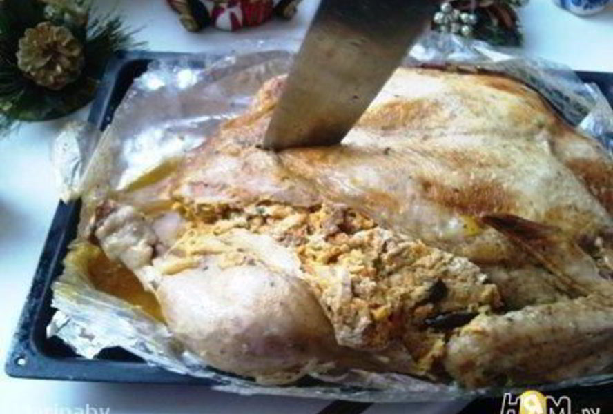 Фаршированная курица