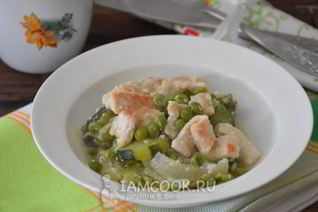 Филе индейки с овощами