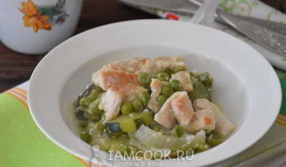 Рецепт филе индейки с овощами