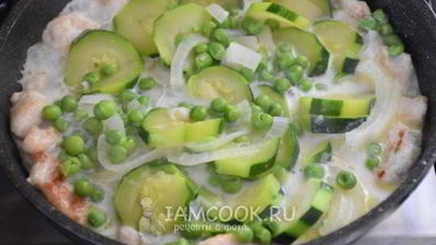 филе индейки с овощами