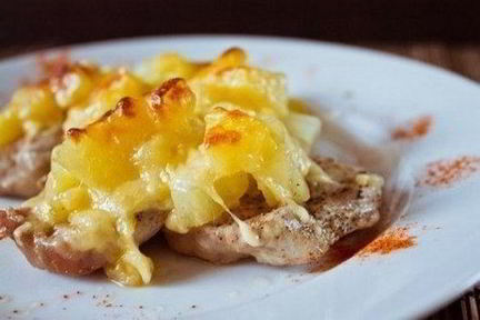 Говядина по-испански с сыром