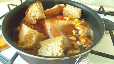 говядина, тушеная в квасе