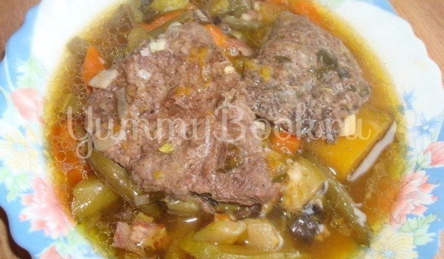 Рецепт говяжьих отбивных с овощами в мультиварке