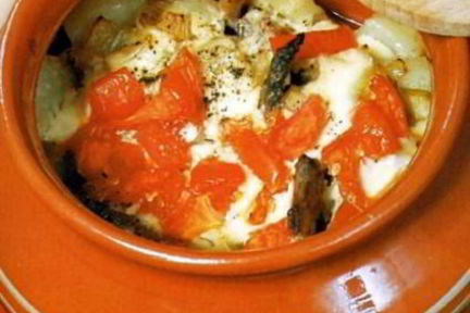 Гусиное мясо в горшочке