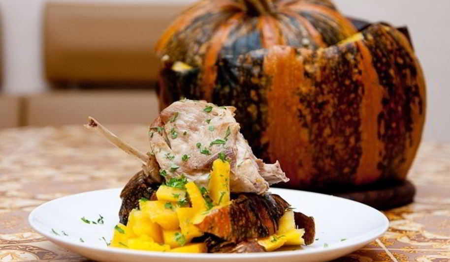Рецепт кролика в тыкве