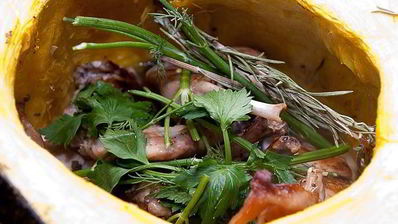 кролик в тыкве