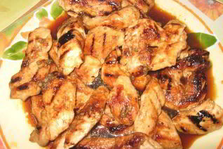 Куриная грудка под соусом терияки