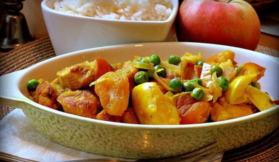 Рецепт куриного карри с яблоками