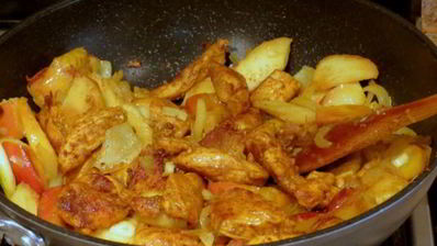 куриное карри с яблоками