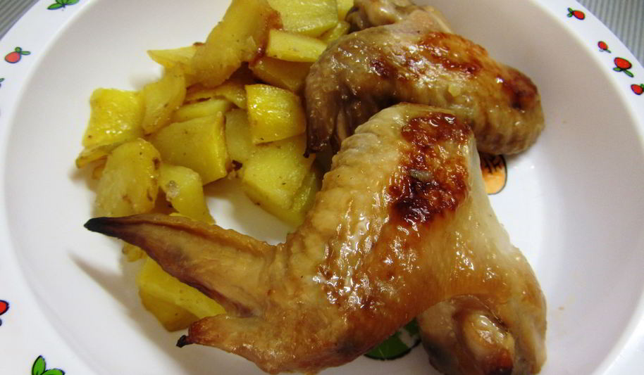 Рецепт куриных крылышек в медово-горчичном соусе, запеченные в духовке