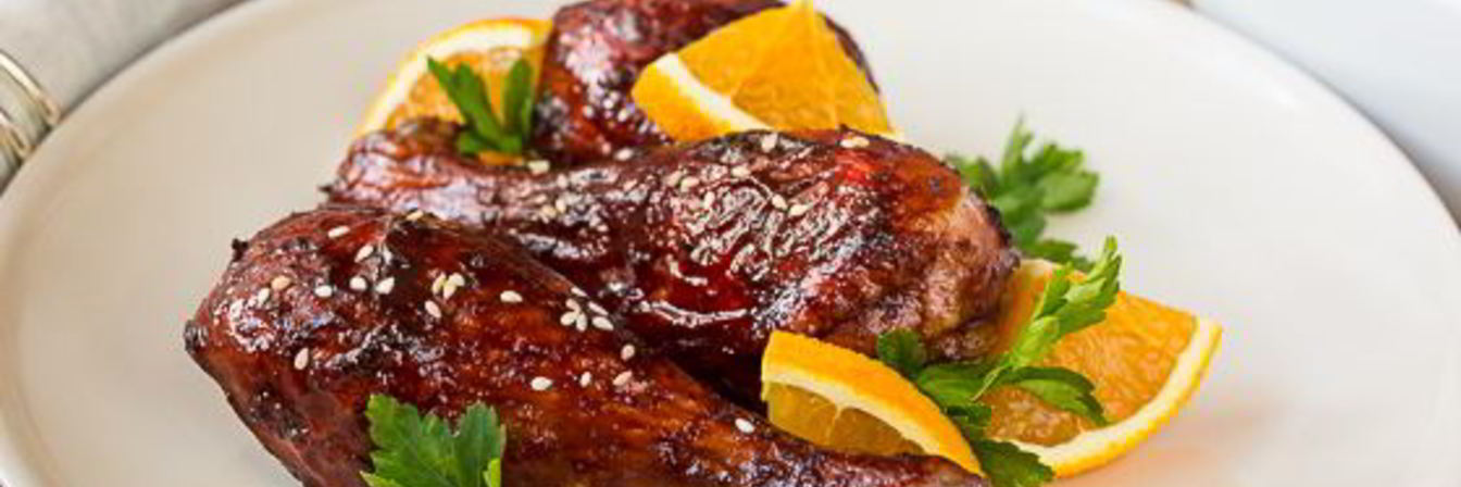 Куриные ножки в апельсиновой глазури