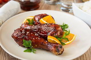 Куриные ножки в апельсиновой глазури