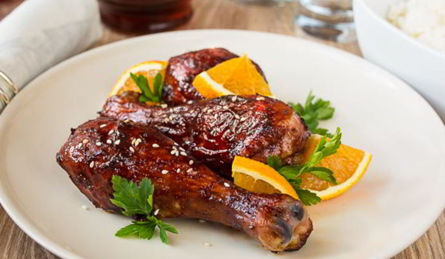 Рецепт куриных ножек в апельсиновой глазури
