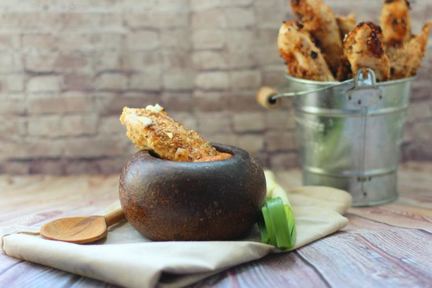 Куриные палочки с кунжутом