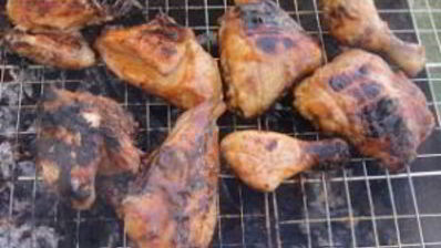 курица на решетке