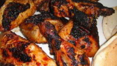 курица на решетке