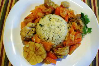 Курица по-мароккански с пряным кускусом