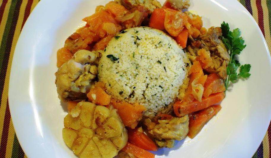 Рецепт курицы по-мароккански с пряным кускусом