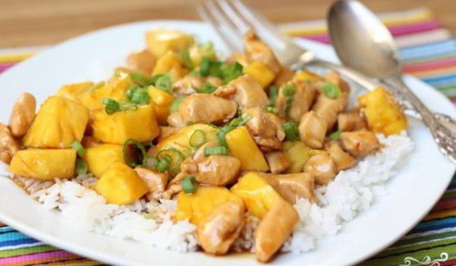 Рецепт курицы с ананасами в мультиварке