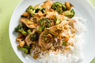 Курица с арахисом по-тайски