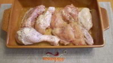 курица в духовке с овощами и картофелем