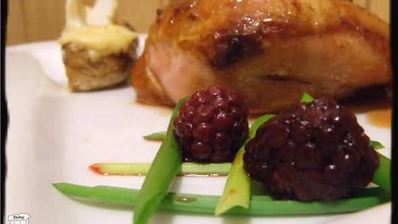 курица в медовой карамели с мандариновым соусом