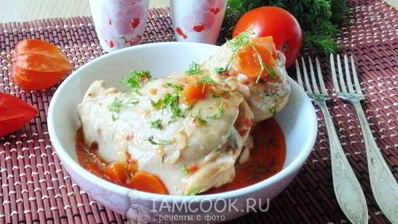 курица в сметанно-томатном соусе