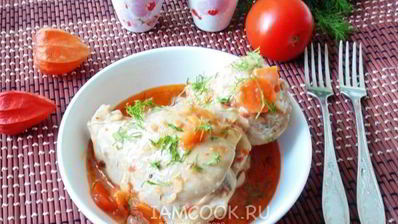 курица в сметанно-томатном соусе