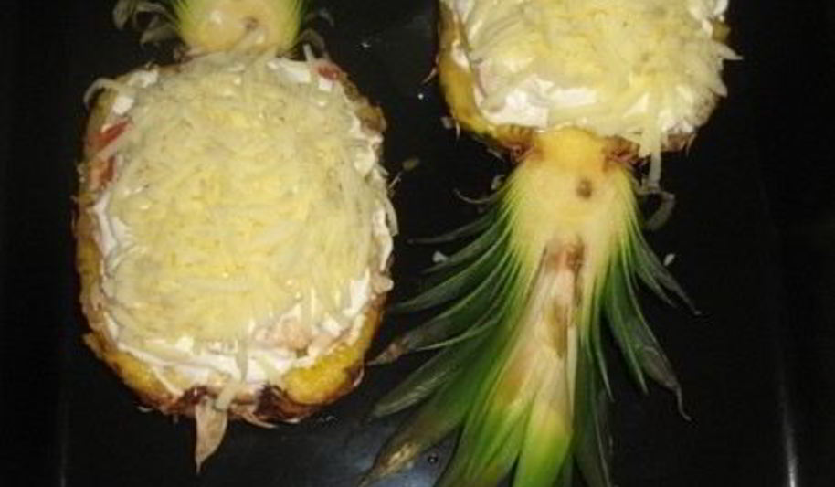 Рецепт курицы, запеченной в ананасе