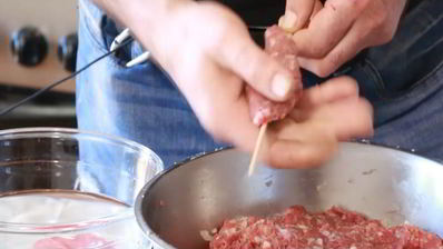 люля-кебаб в беконе