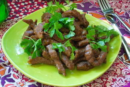 Мясо под соусом терияки