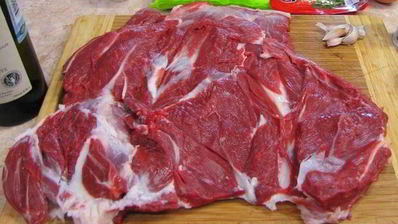 мясо, тушеное с картофелем