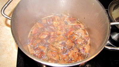 мясо, тушеное с картофелем