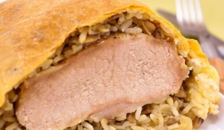Рецепт мяса в слоеном тесте