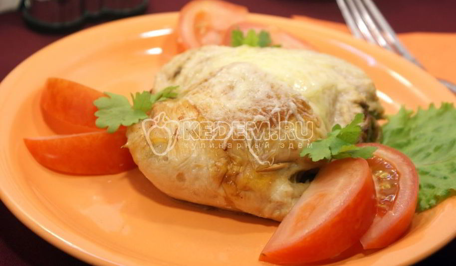 Рецепт окорочки фаршированные белыми грибами