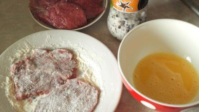 отбивные из телятины с сыром