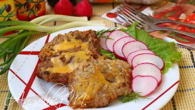 отбивные из телятины с сыром