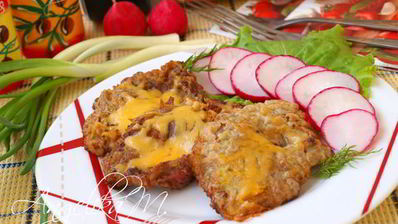 отбивные из телятины с сыром