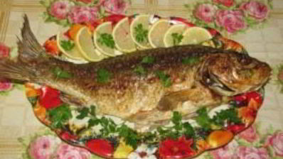 сазан, запеченный в духовке