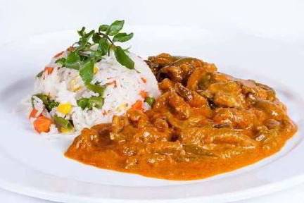 Сочный бефстроганов с томатной пастой