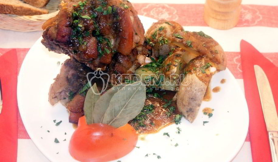 Рецепт свиной рульки в духовке