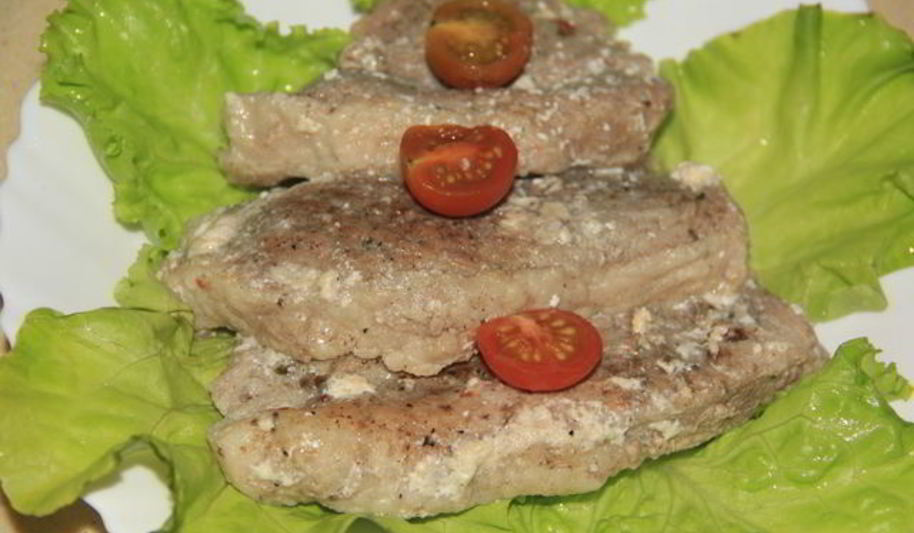 Рецепт свинины в сметане