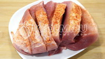 свинина запеченная с яблоками