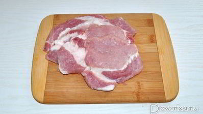 свиные отбивные с яблоками