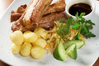 Свиные ребра на гриле