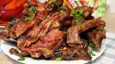 телячьи ребрышки, запеченные в кетчупе